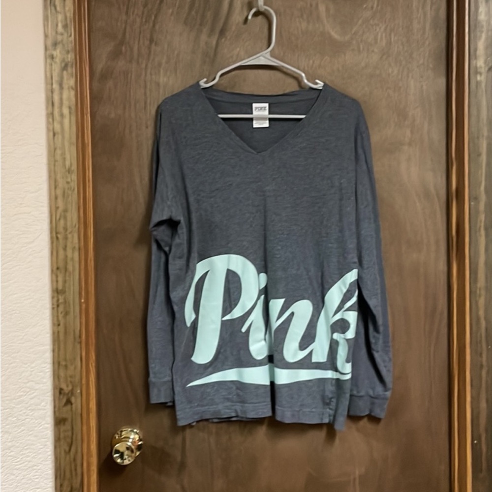 Victorias Secret Pink Long Sleeve Shirt Small